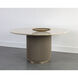 Cataldi 59 X 59 inch Polished / Brown Dining Table